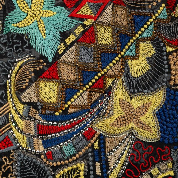 Dries Van Noten SS/15 Runway Multicolour Beaded Sleeveless Hi-Lo Top - Picture 7 of 11